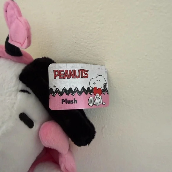 Peanuts Pink and White Plushie - Picture 2 of 3